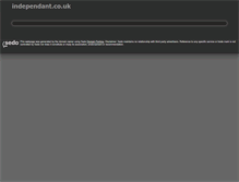 Tablet Screenshot of independant.co.uk